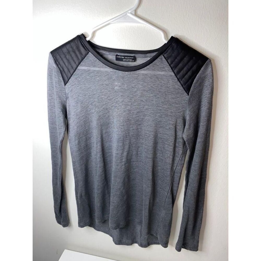 ZARA‎ pleather blouse - Picture 5 of 5